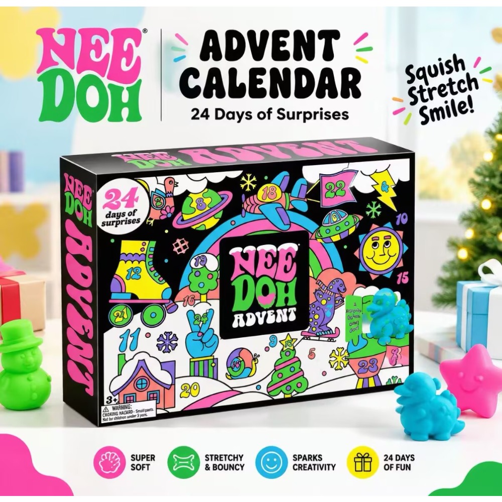 Fidget Cube Original - 2026 Noel Advent Takvimi, Sürpriz Kutu,